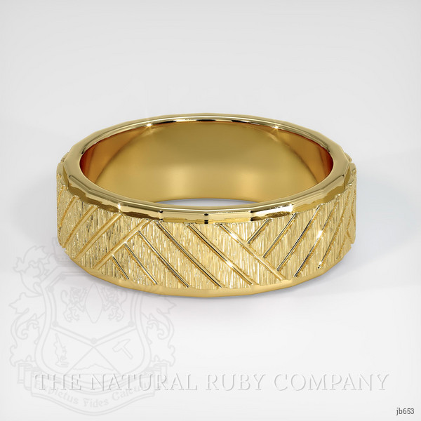 14K Yellow Gold Men's Plain Band