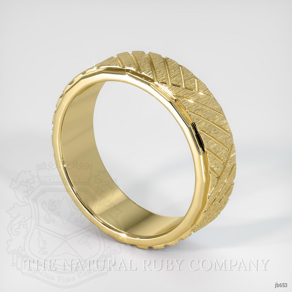14K Yellow Gold Men's Plain Band
