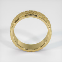 14K Yellow Gold Men's Plain Band Image