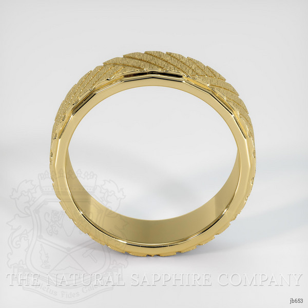 18K Yellow Gold Men's Plain Band