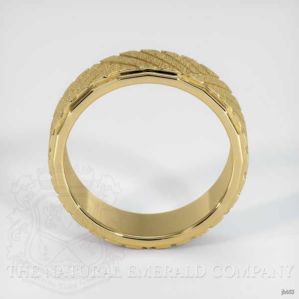 18K Yellow Gold Men's Plain Band