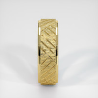 18K Yellow Gold Men's Plain Band Image