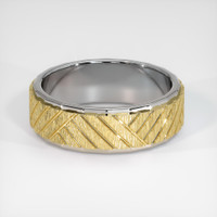 18K Yellow & White Men's Plain Band Video