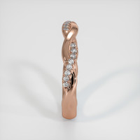 14K Rose Gold Pave Wedding Band Image