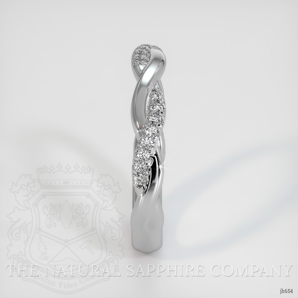 18K White Gold Pave Wedding Band