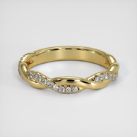 14K Yellow Gold Pave Wedding Band Video