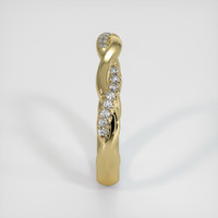 14K Yellow Gold Pave Wedding Band Image