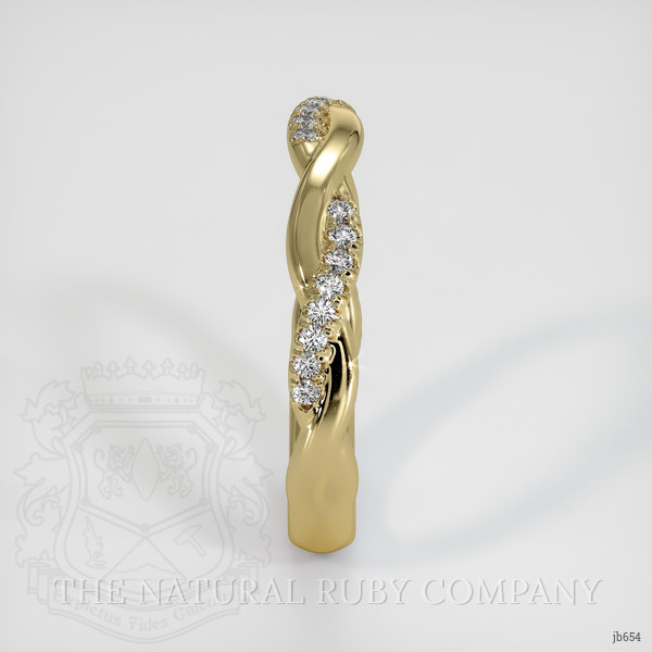 14K Yellow Gold Pave Wedding Band