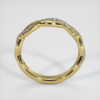 18K Yellow Gold Pave Wedding Band Image