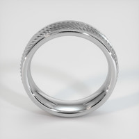 14K White Gold Men's Plain Band Image