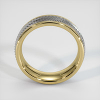 14K White & Yellow Men's Plain Band Image