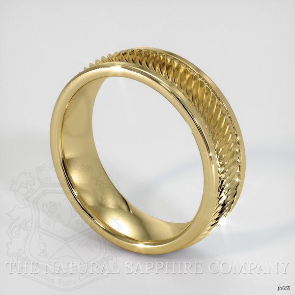 14K Yellow Gold Men's Plain Band