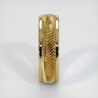 14K Yellow Gold Men's Plain Band Image