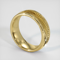 18K Yellow Gold Men's Plain Band Image