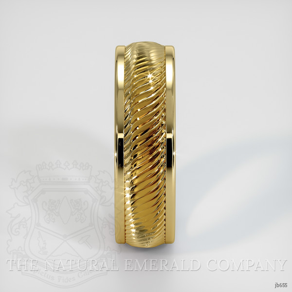 18K Yellow Gold Men's Plain Band