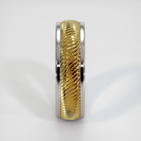 14K Yellow & White Men's Plain Band Image