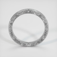 14K White Gold Antique Style Plain Band Image