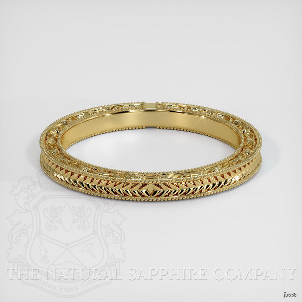 14K Yellow Gold Antique Style Plain Band