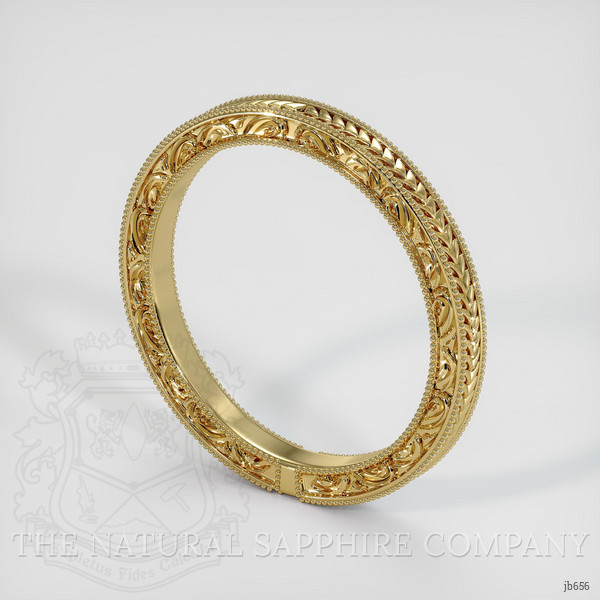 14K Yellow Gold Antique Style Plain Band