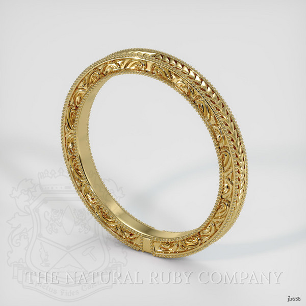 14K Yellow Gold Antique Style Plain Band