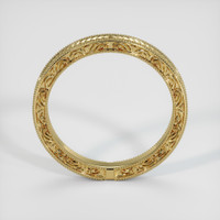 14K Yellow Gold Antique Style Plain Band Image