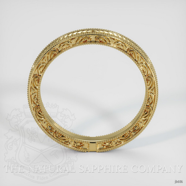 14K Yellow Gold Antique Style Plain Band