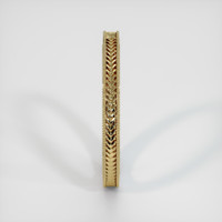 14K Yellow Gold Antique Style Plain Band Image