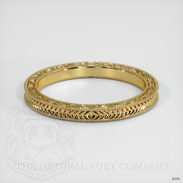 18K Yellow Gold Antique Style Plain Band