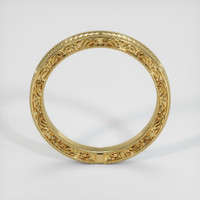18K Yellow Gold Antique Style Plain Band Image