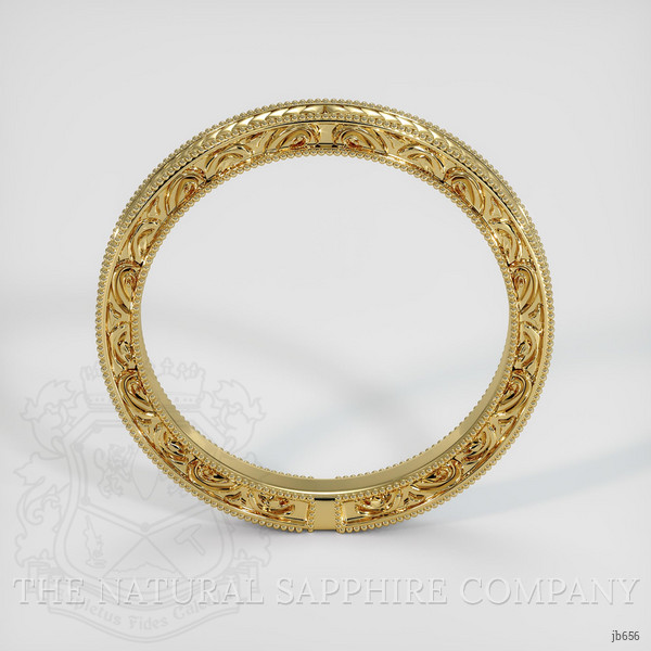 18K Yellow Gold Antique Style Plain Band