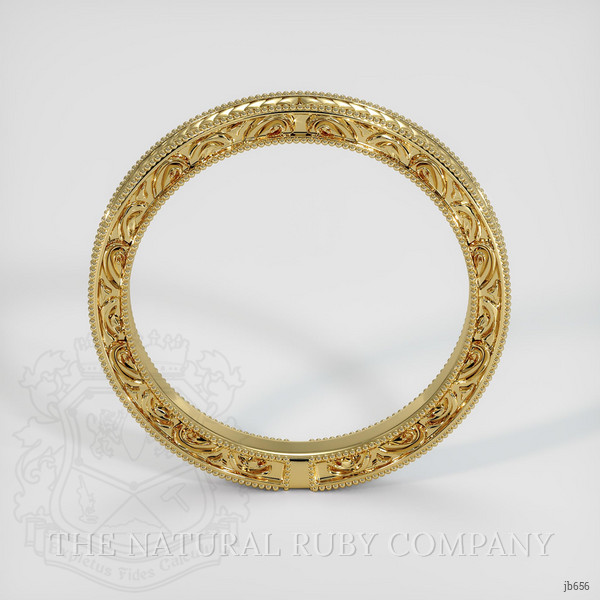 18K Yellow Gold Antique Style Plain Band