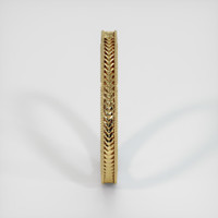 18K Yellow Gold Antique Style Plain Band Image