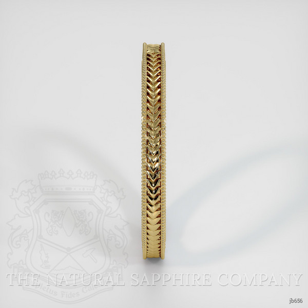 18K Yellow Gold Antique Style Plain Band