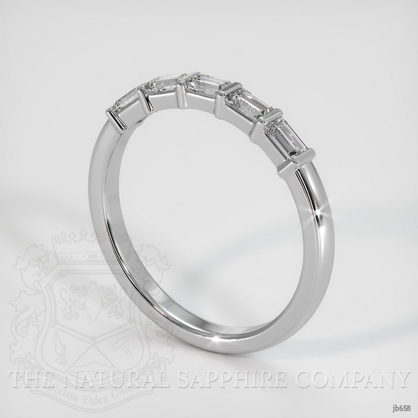 Platinum 950 Diamond Channel Wedding Band