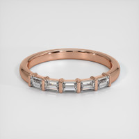 14K Rose Gold Diamond Channel Wedding Band Video