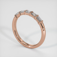 14K Rose Gold Diamond Channel Wedding Band Image