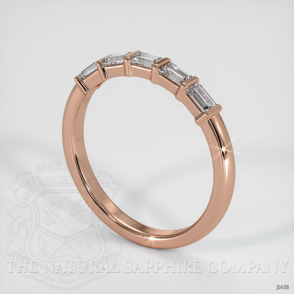 14K Rose Gold Diamond Channel Wedding Band