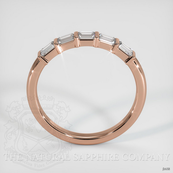 14K Rose Gold Diamond Channel Wedding Band