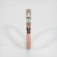 14K Rose Gold Diamond Channel Wedding Band Image