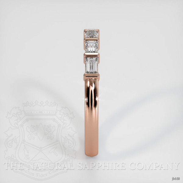 14K Rose Gold Diamond Channel Wedding Band
