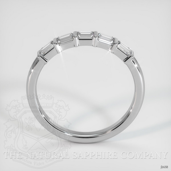 14K White Gold Diamond Channel Wedding Band