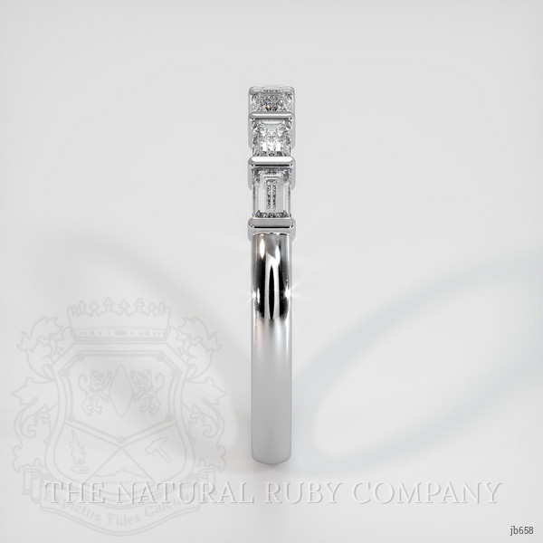 14K White Gold Diamond Channel Wedding Band