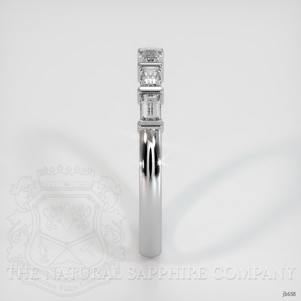 14K White Gold Diamond Channel Wedding Band