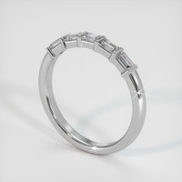 18K White Gold Diamond Channel Wedding Band Image