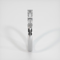 18K White Gold Diamond Channel Wedding Band Image