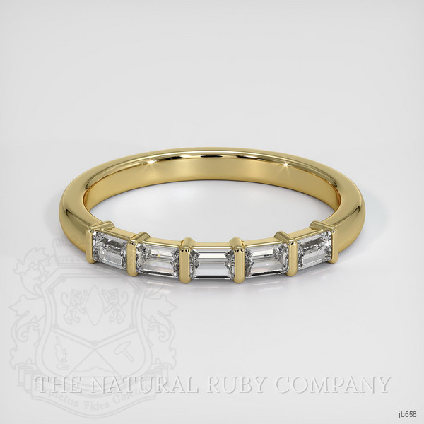 14K Yellow Gold Diamond Channel Wedding Band