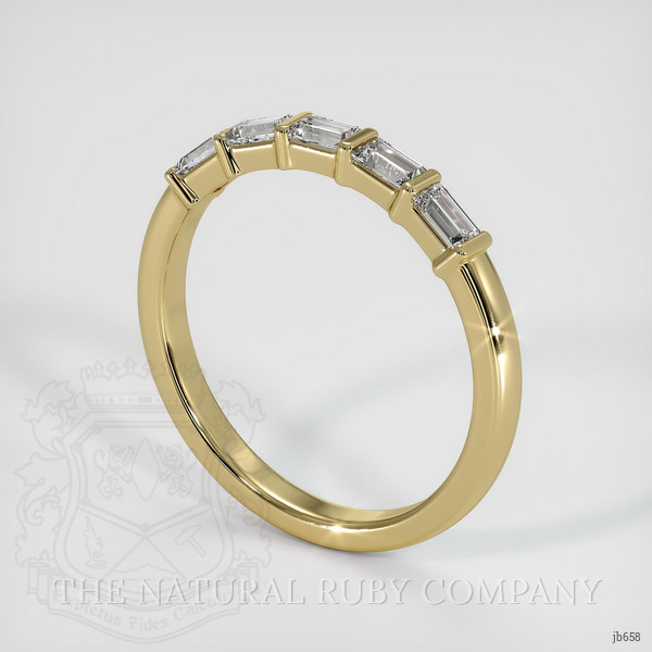14K Yellow Gold Diamond Channel Wedding Band