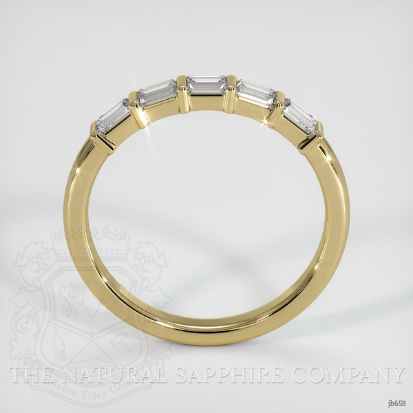 14K Yellow Gold Diamond Channel Wedding Band