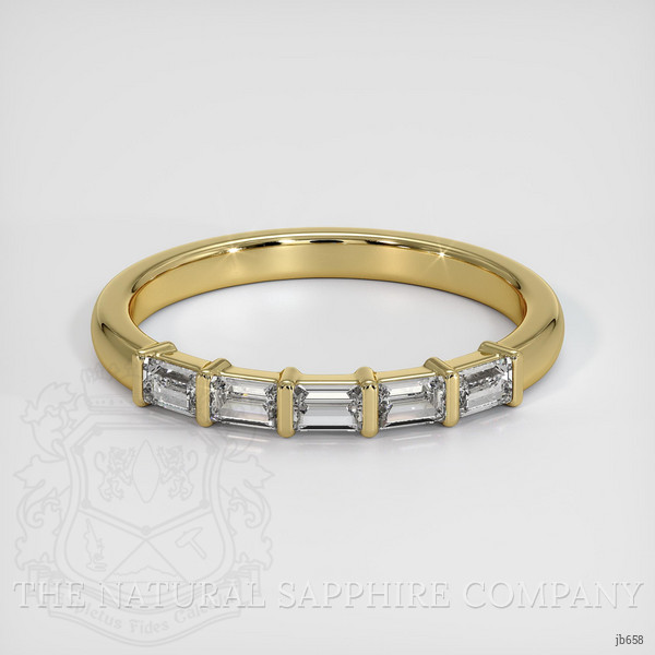18K Yellow Gold Diamond Channel Wedding Band