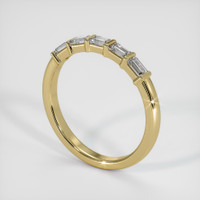 18K Yellow Gold Diamond Channel Wedding Band Image
